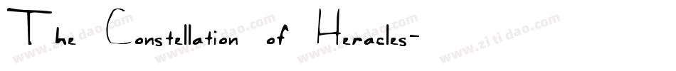 The Constellation of Heracles字体转换